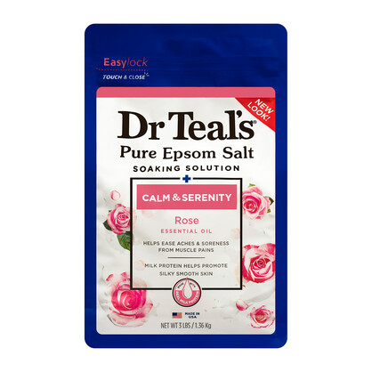 DR TEAL'S EBS CALM & SERENITY (ROSE ESS.OIL) 1.36KG