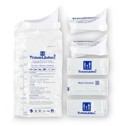 TRAVEL JOHN DISPOSABLE URINAL 3PK