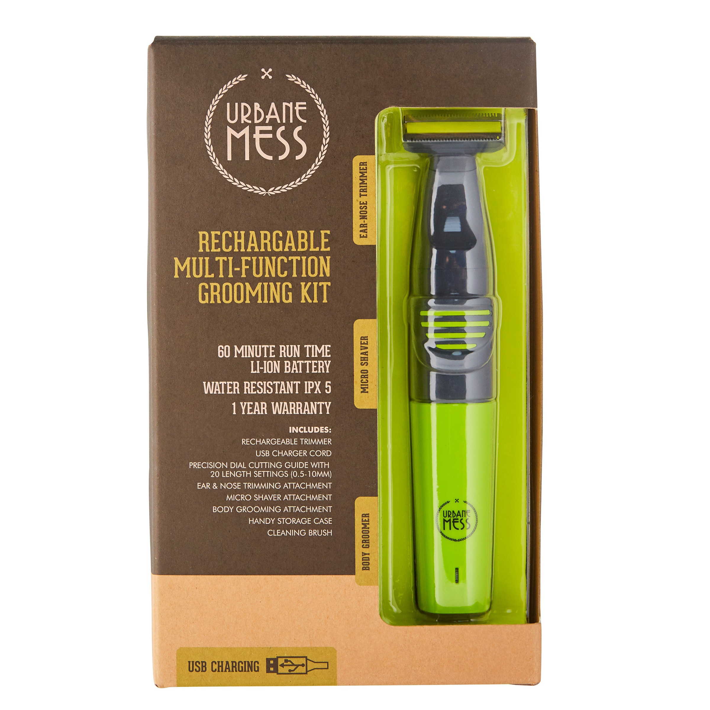 RECHARGABLE MULTIFUNCTION GROOMING KIT