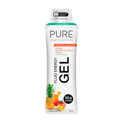 PURE FLUID ENERGY GEL - TROPIACAL CAFFEINE