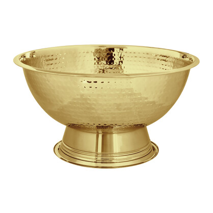 Alfie Champagne Bowl 40cm Hammered Gold