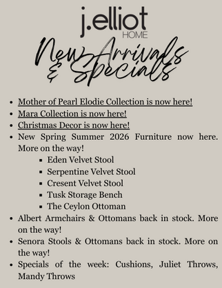 J.Elliot Arrivals & Specials