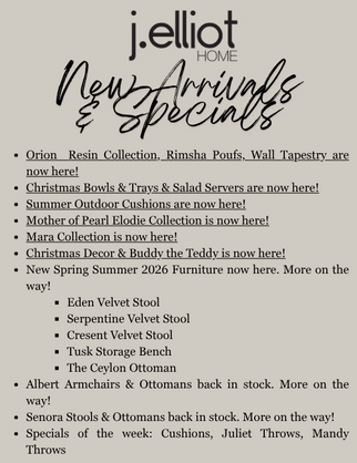 J.Elliot Arrivals & Specials