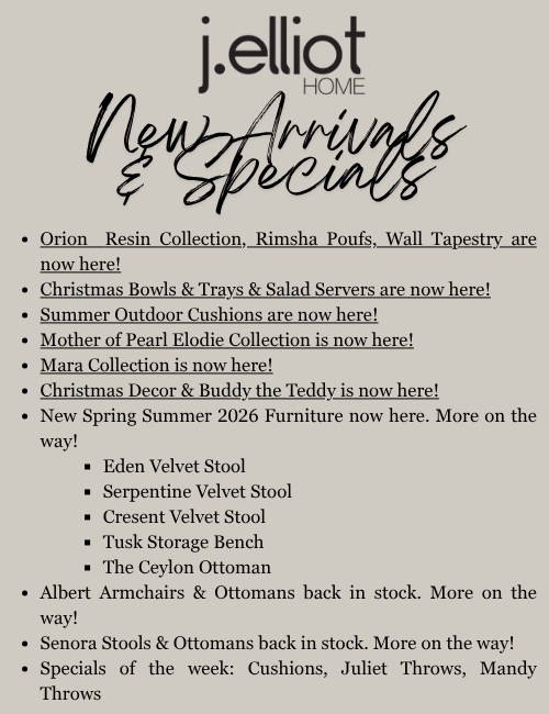 J.Elliot Arrivals & Specials