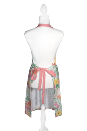 Fleur Darling Apron 83x68x0.05cm Pink & Yellow Floral Multi