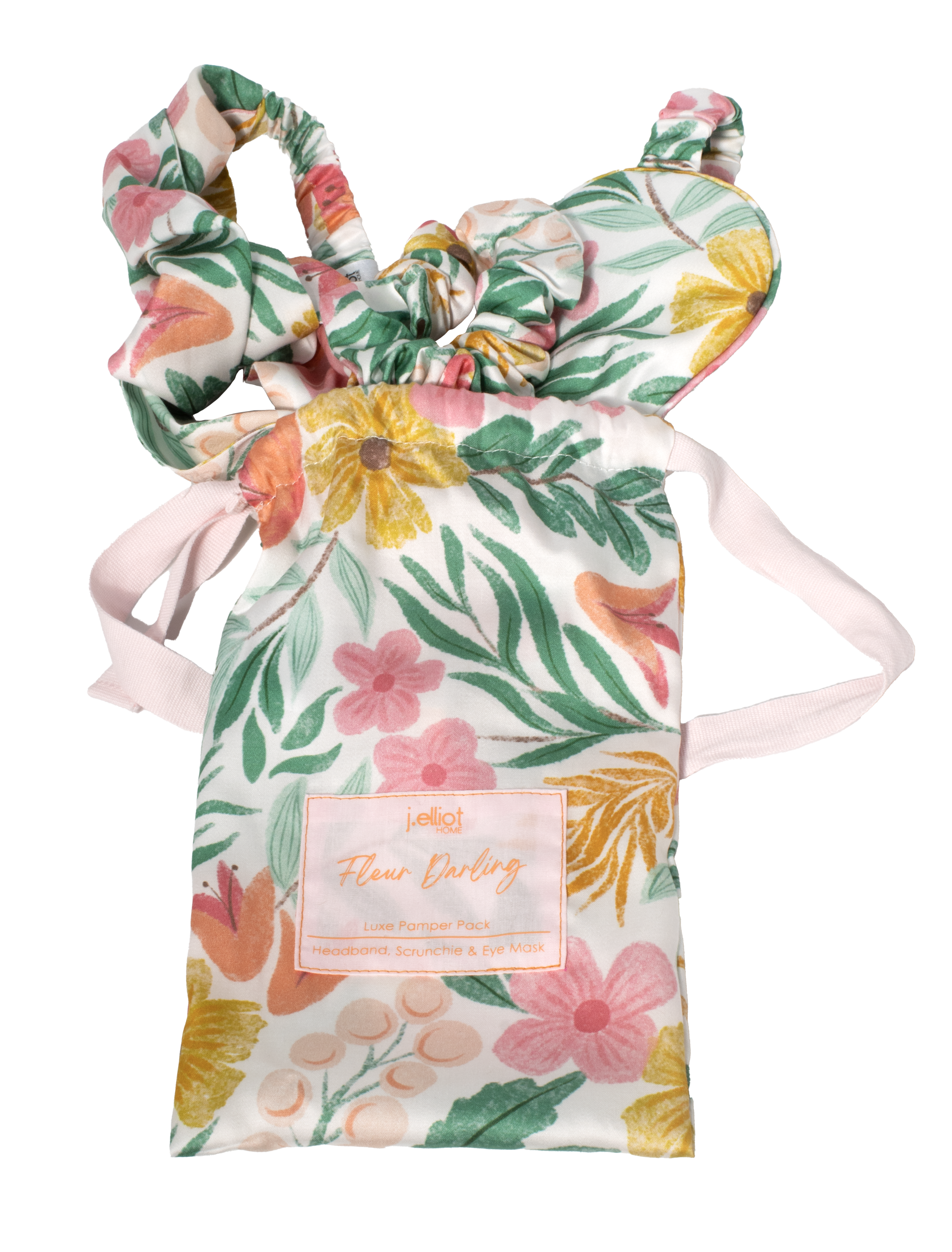 Fleur Darling Eyemask, Scrunchie and Headband Pamper Pack
