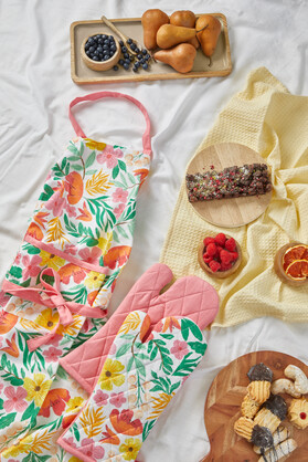Fleur Darling Kitchen Pack (Oven Mitt x2 & Tea Towel)