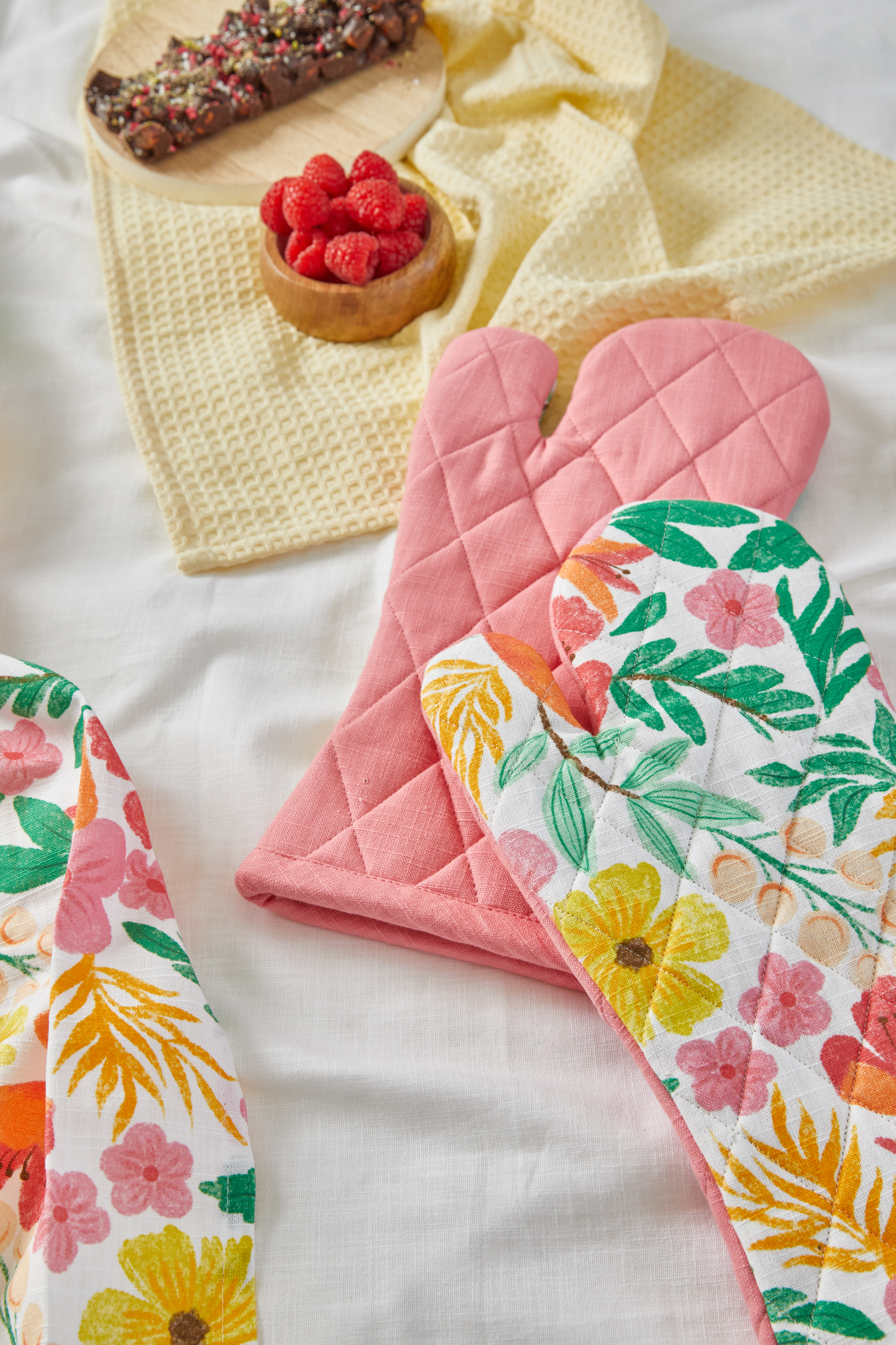 Fleur Darling Kitchen Pack (Oven Mitt x2 & Tea Towel)