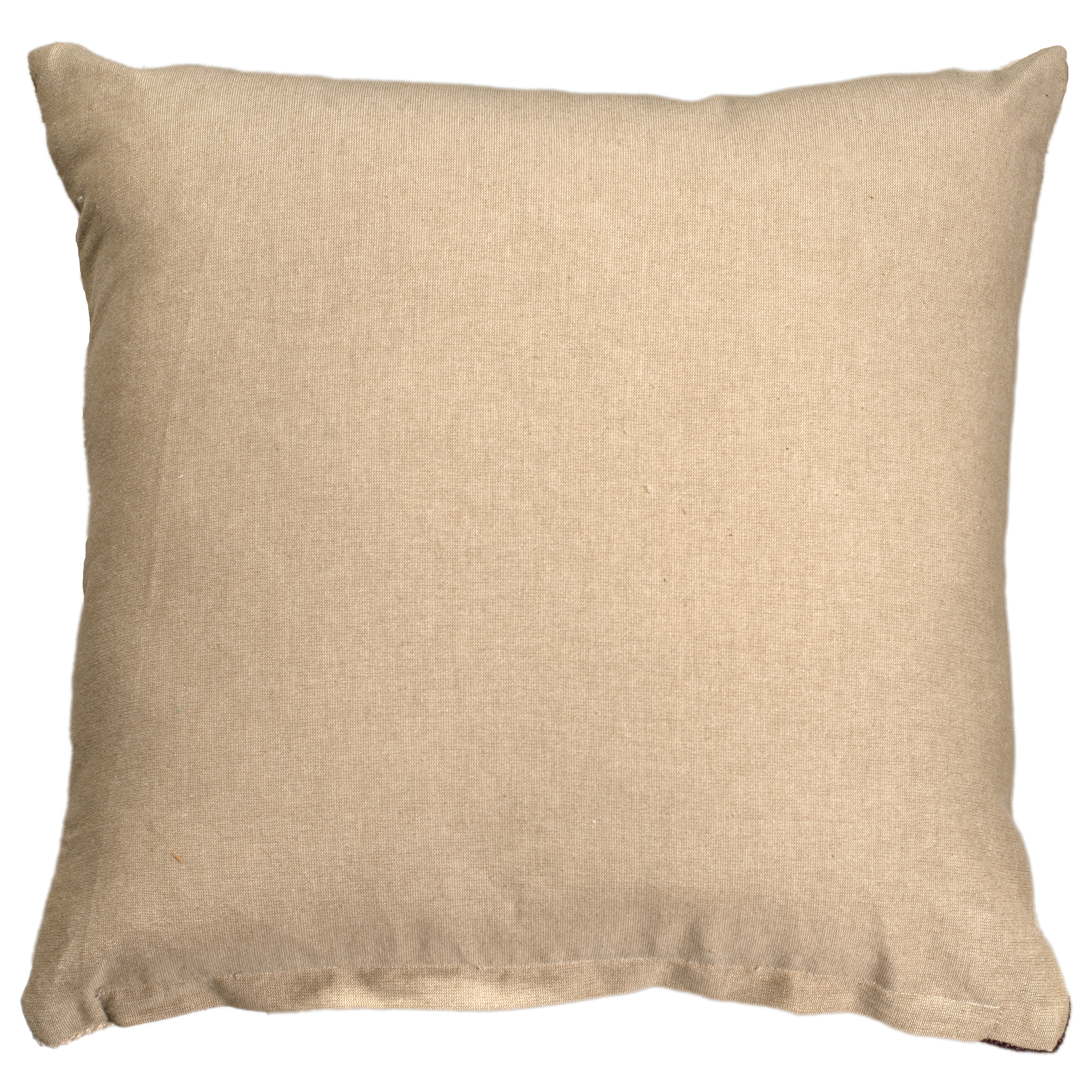 Eren Handwoven Stripe Cushion 50x50cm Rust & Natural
