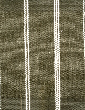 Eren Handwoven Stripe Cushion 50x50cm Olive & Natural