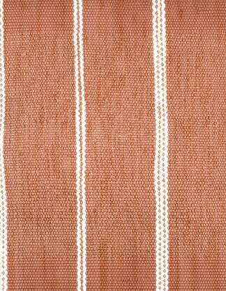 Eren Handwoven Stripe Cushion 35x55cm Rust & Natural