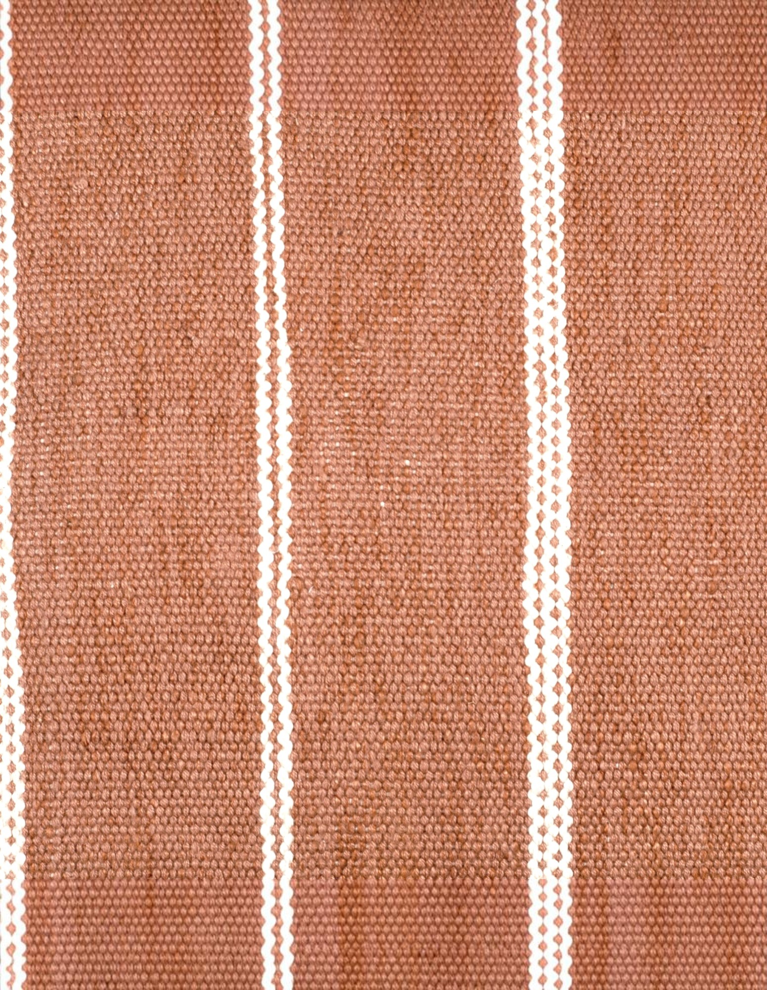 Eren Handwoven Stripe Cushion 35x55cm Rust & Natural