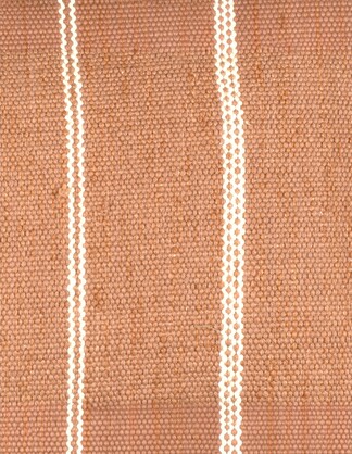 Eren Handwoven Stripe Cushion 50x50cm Rust & Natural