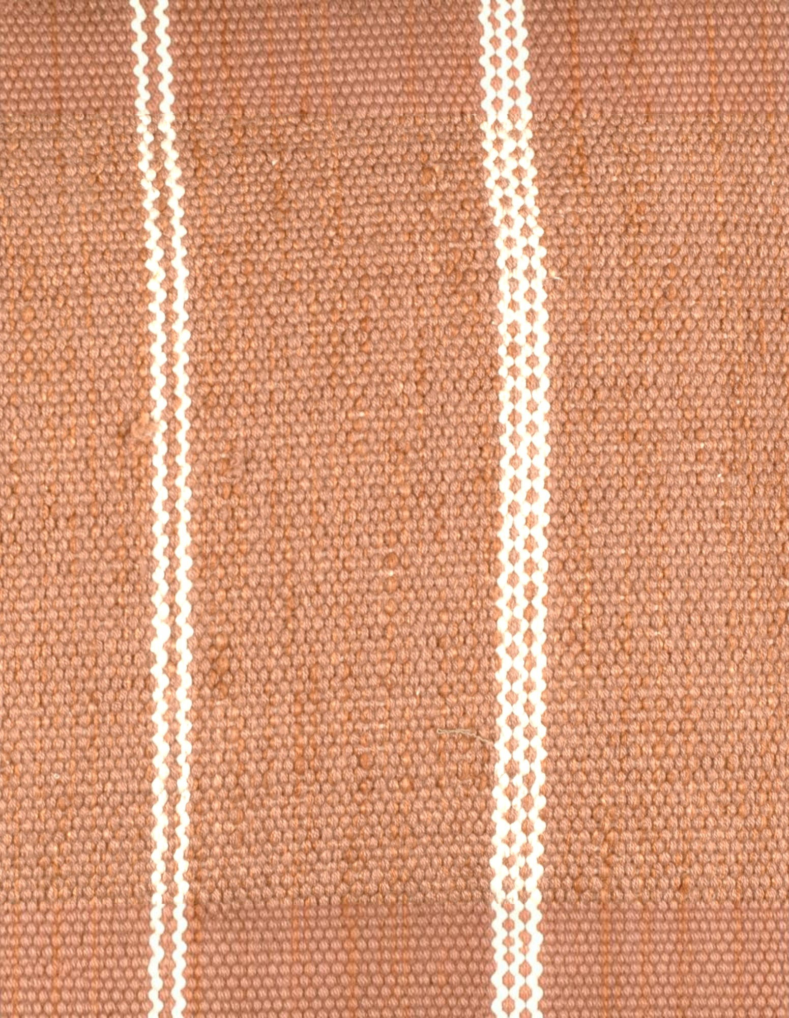 Eren Handwoven Stripe Cushion 50x50cm Rust & Natural