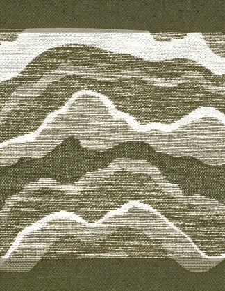 Samara Chenille Linen Blend Woven Cushion 35x55cm Olive