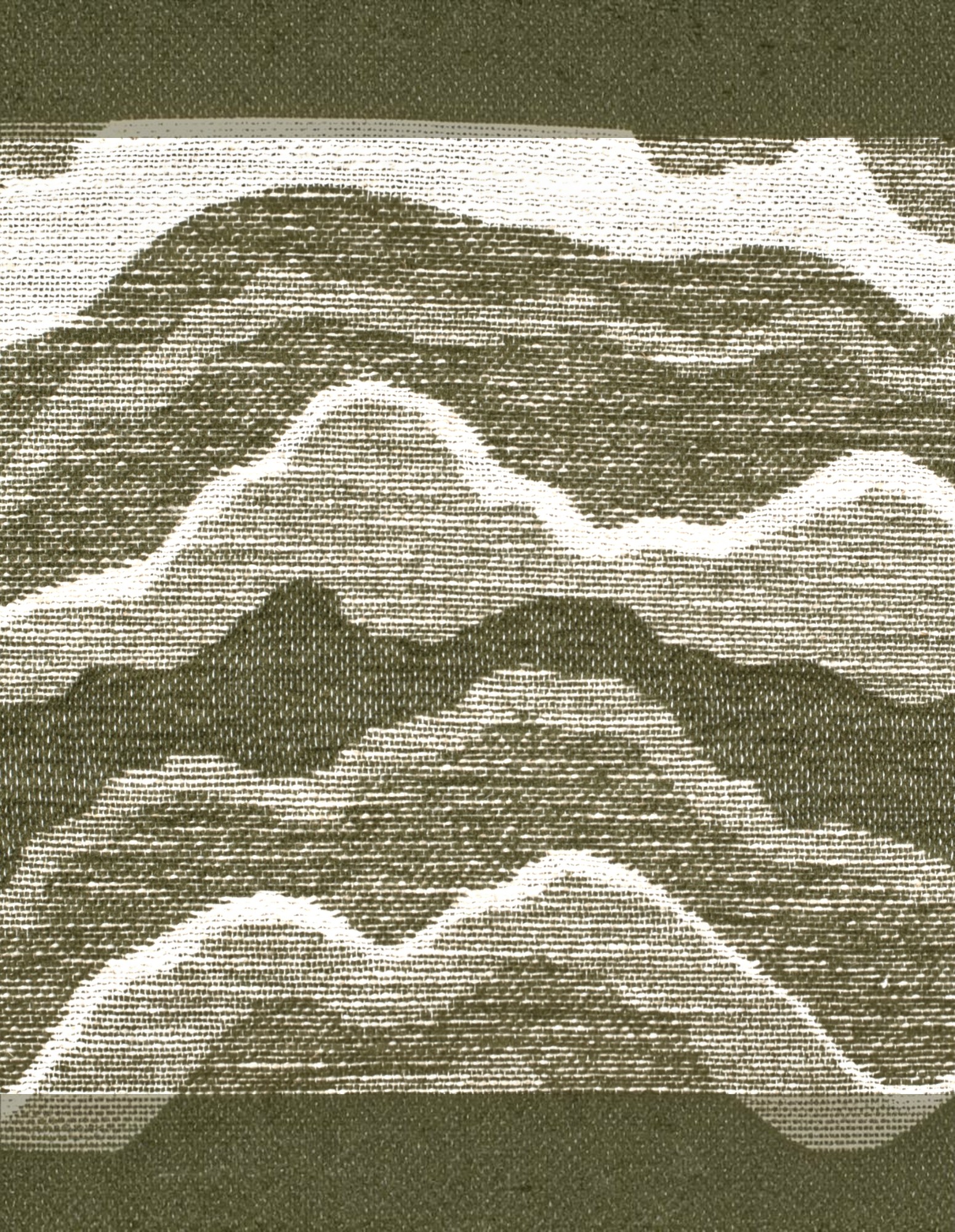 Samara Chenille Linen Blend Woven Cushion 35x55cm Olive