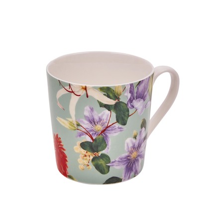 CERAMIC MUG-SET OF 2-ENCHANTED SUMMER-SAGE