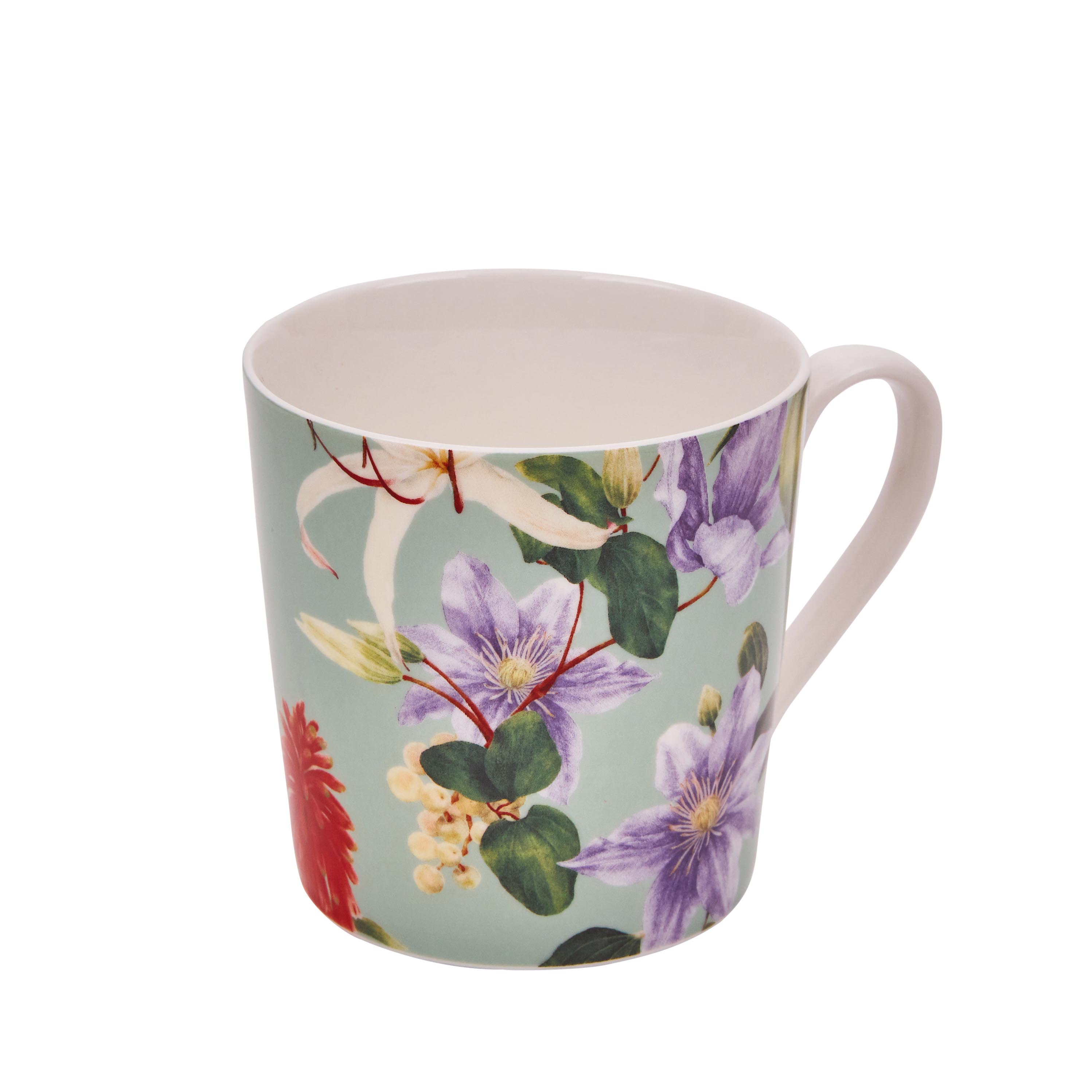 CERAMIC MUG-SET OF 2-ENCHANTED SUMMER-SAGE