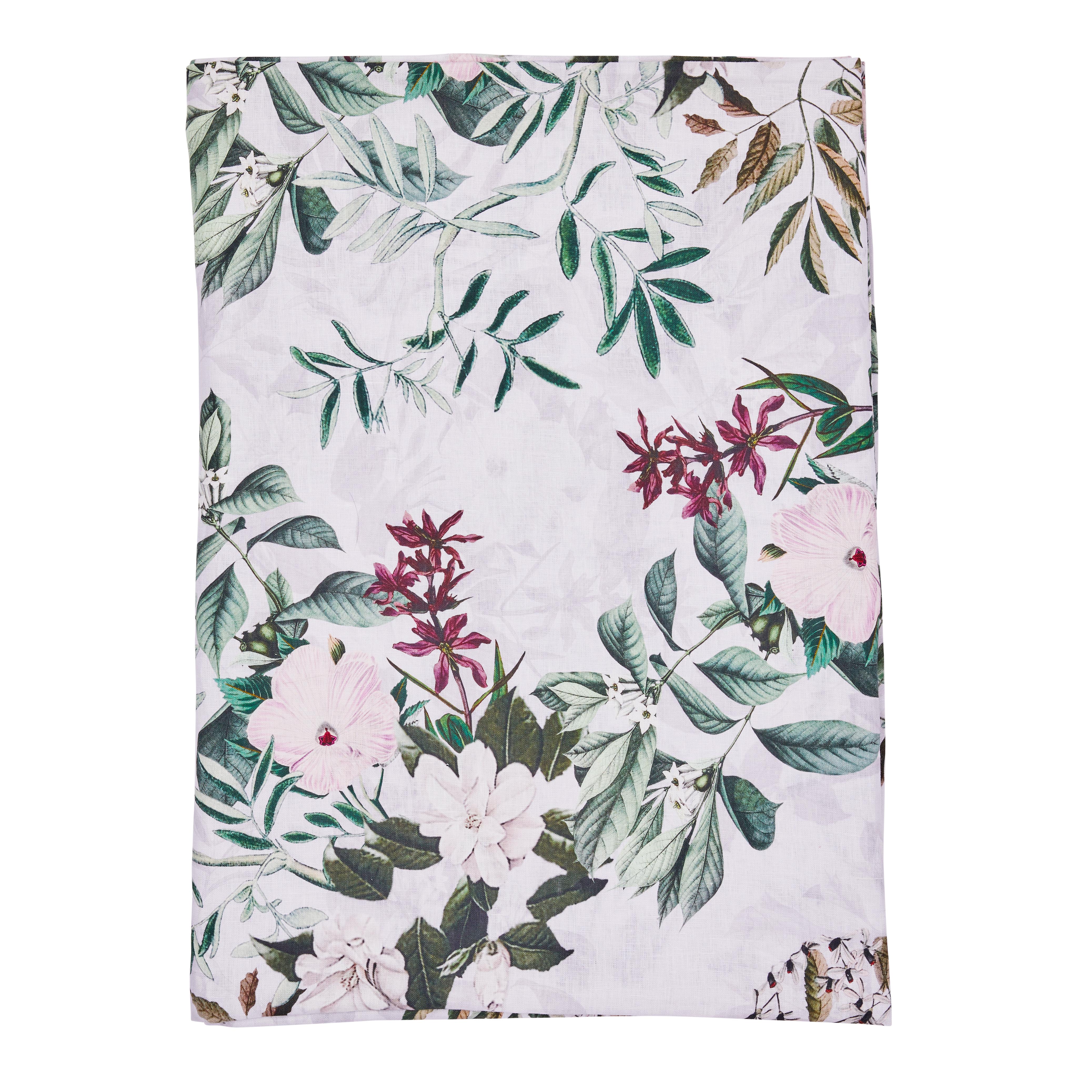 NAPKINS-SET OF 4-100% LINEN-TRANQUIL GARDEN-45X45CM