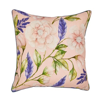 CUSHION-100% LINEN-LANA PINK-50X50CM