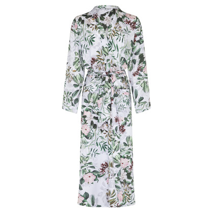 ROBE-LONG-TRANQUIL GARDEN-100% COTTON SATEEN