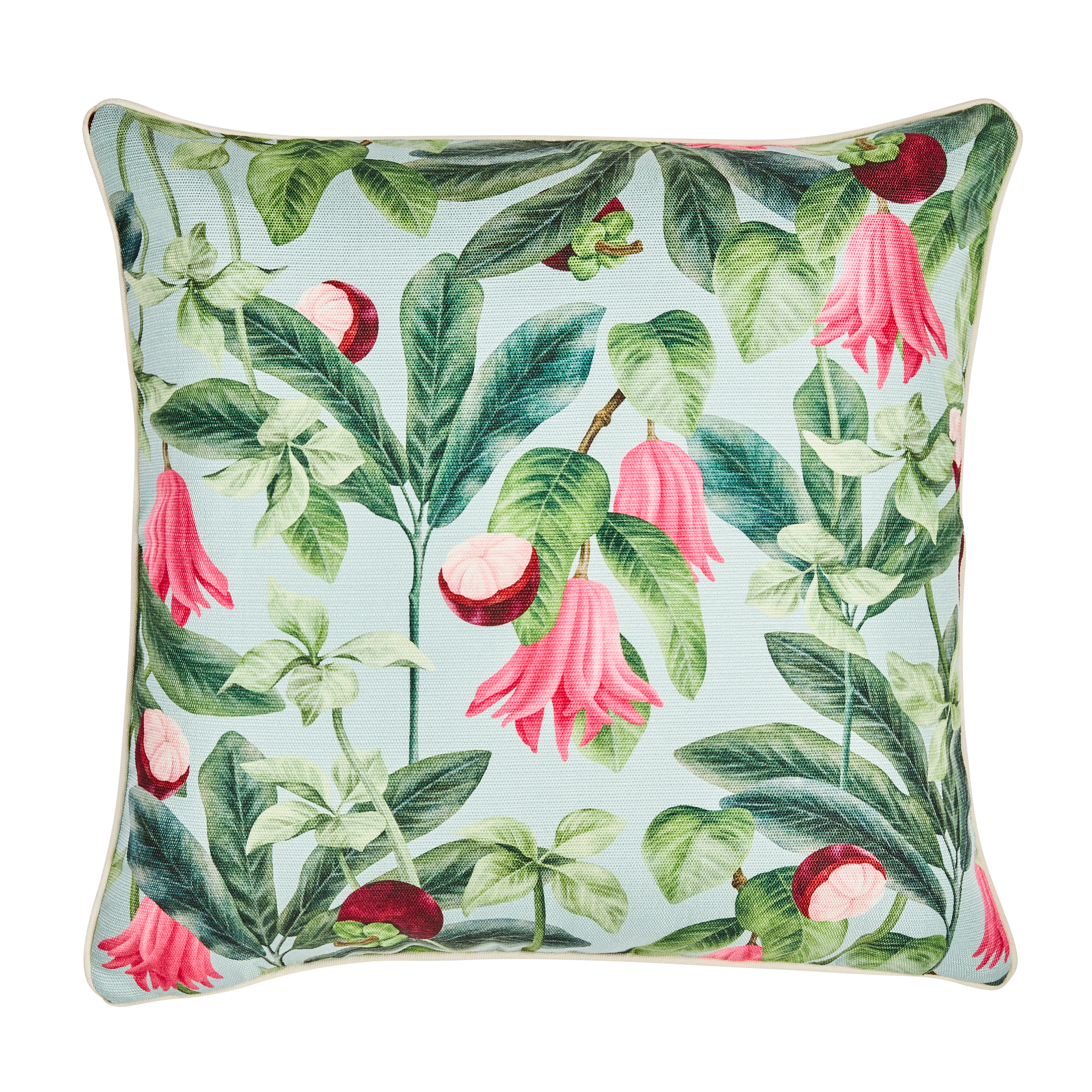 Alfresco Cushion-Summer Bells-Indoor/Outdoor-50x50cm-Blue/Multi