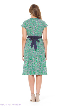 Leela Cotton Wrap Dress-Lisbon