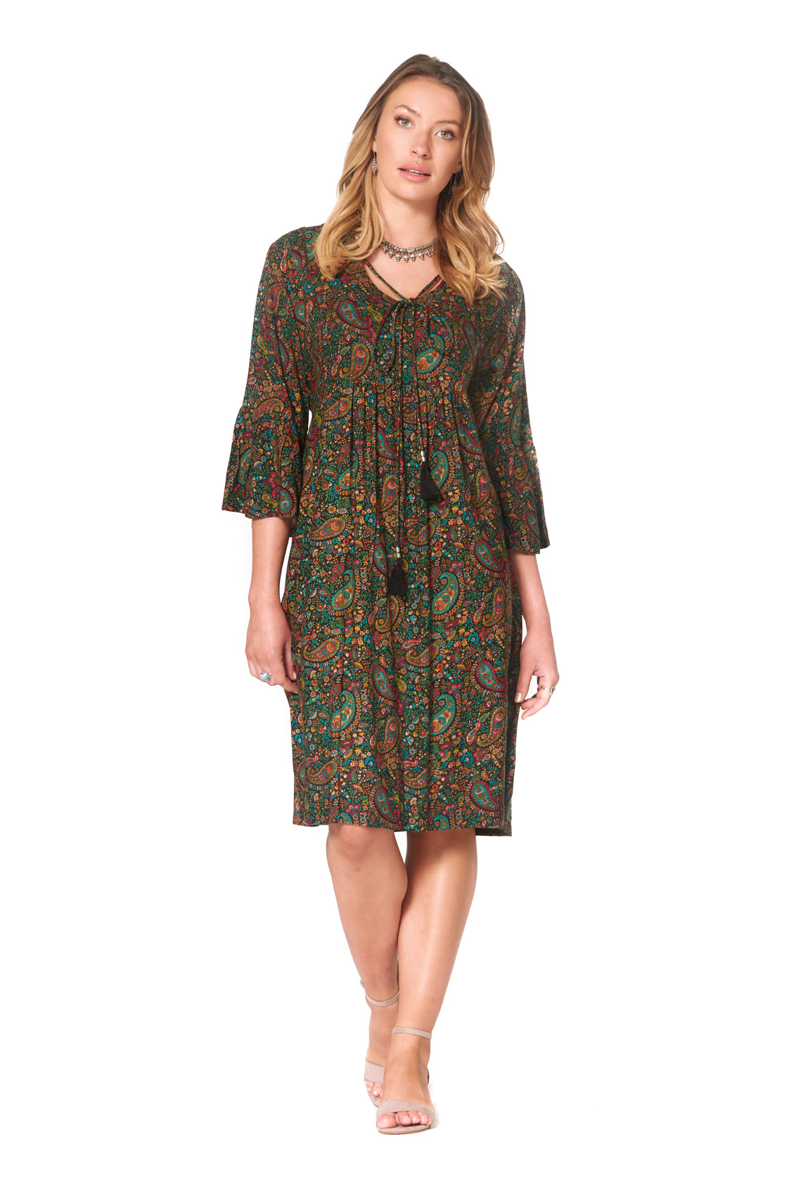 New Petra L/S  Dress-Twiggy Print