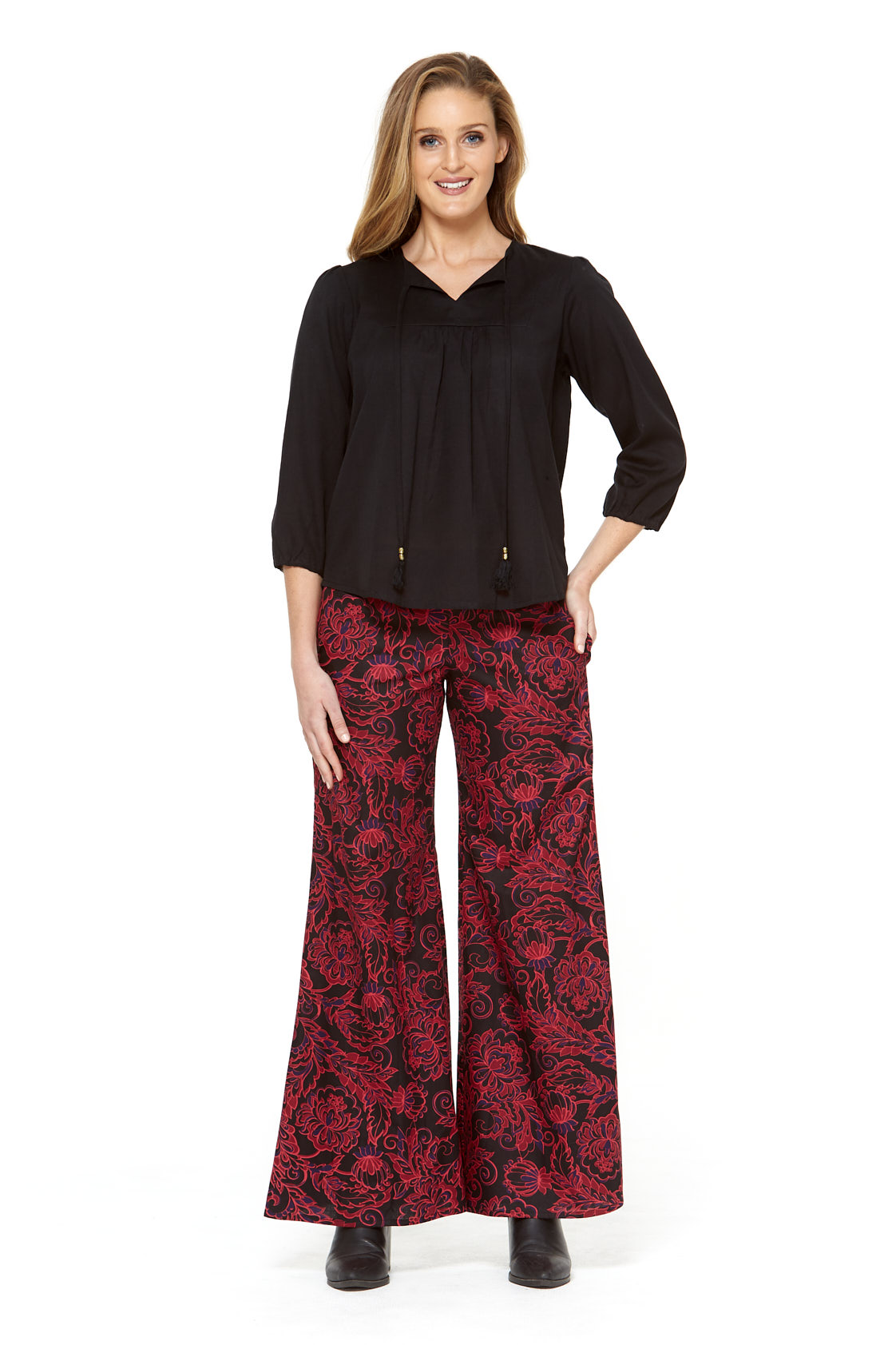 Sarita Cotton Pants - Remo Print