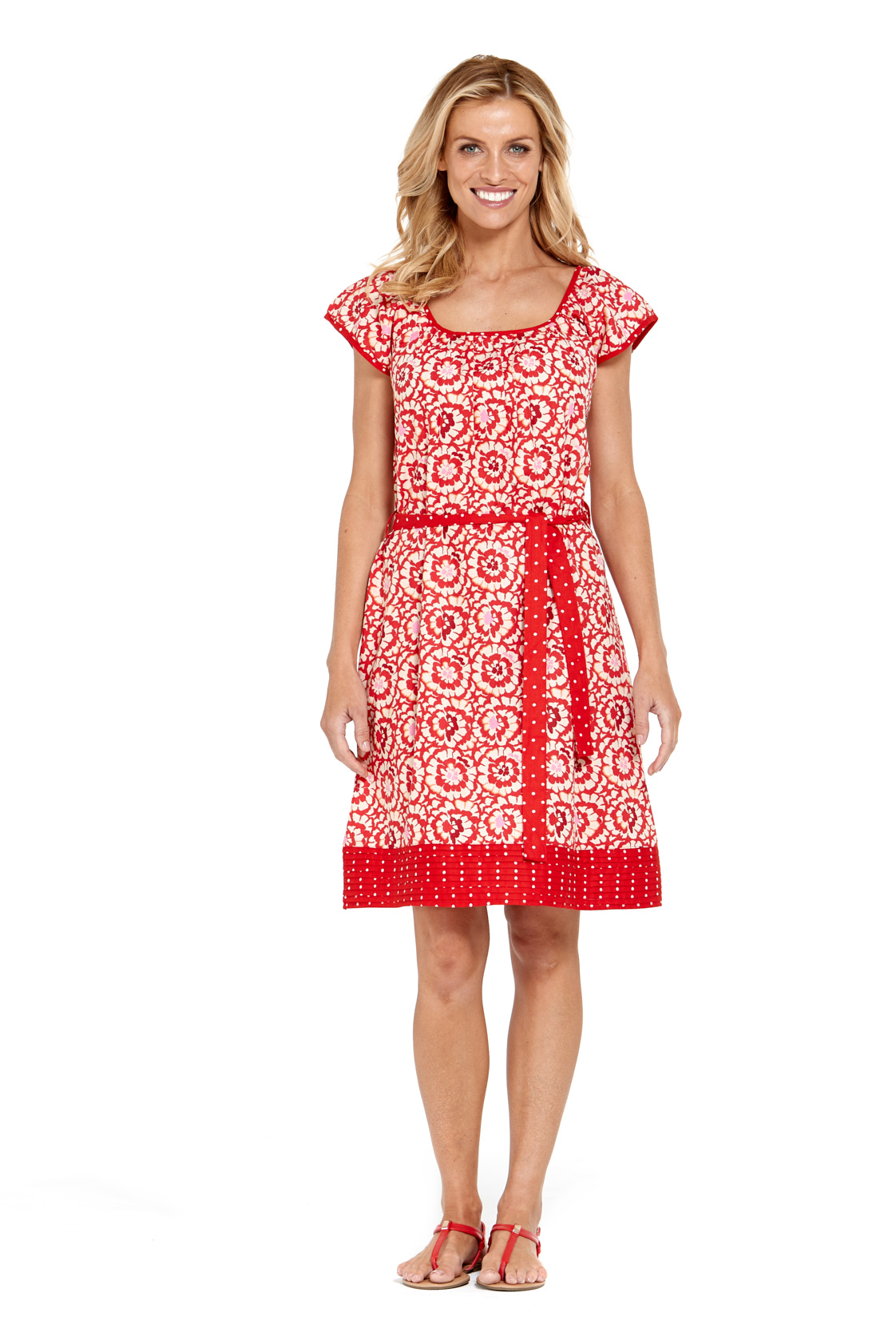 Piper Cotton Tunic Dress - Bloom & Spot Prints