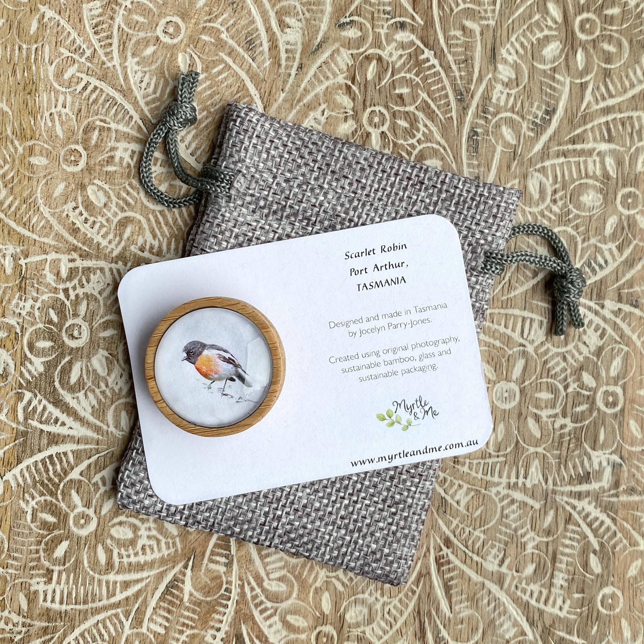Scarlet Robin - Brooch