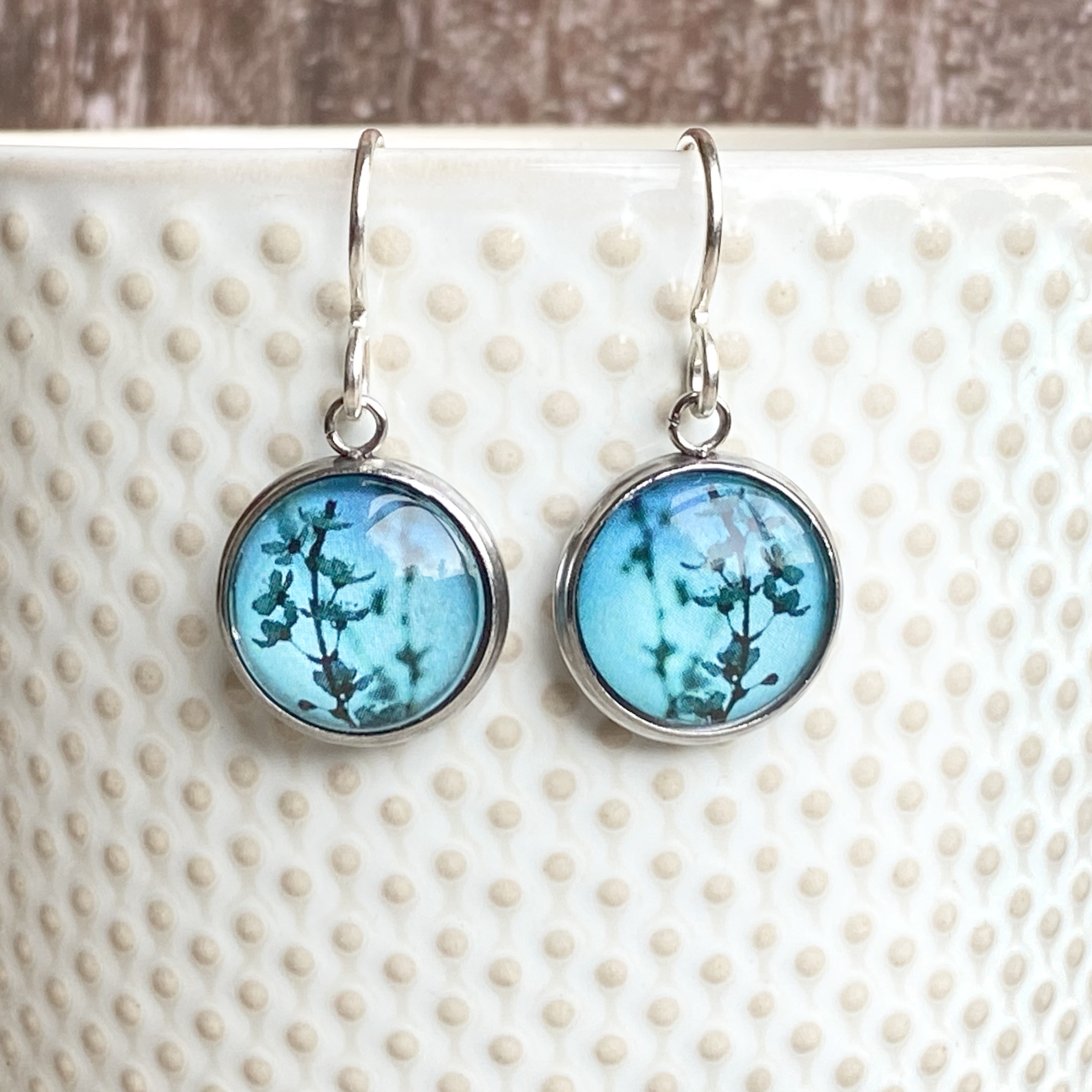 Blue Blossom - Drop Earrings