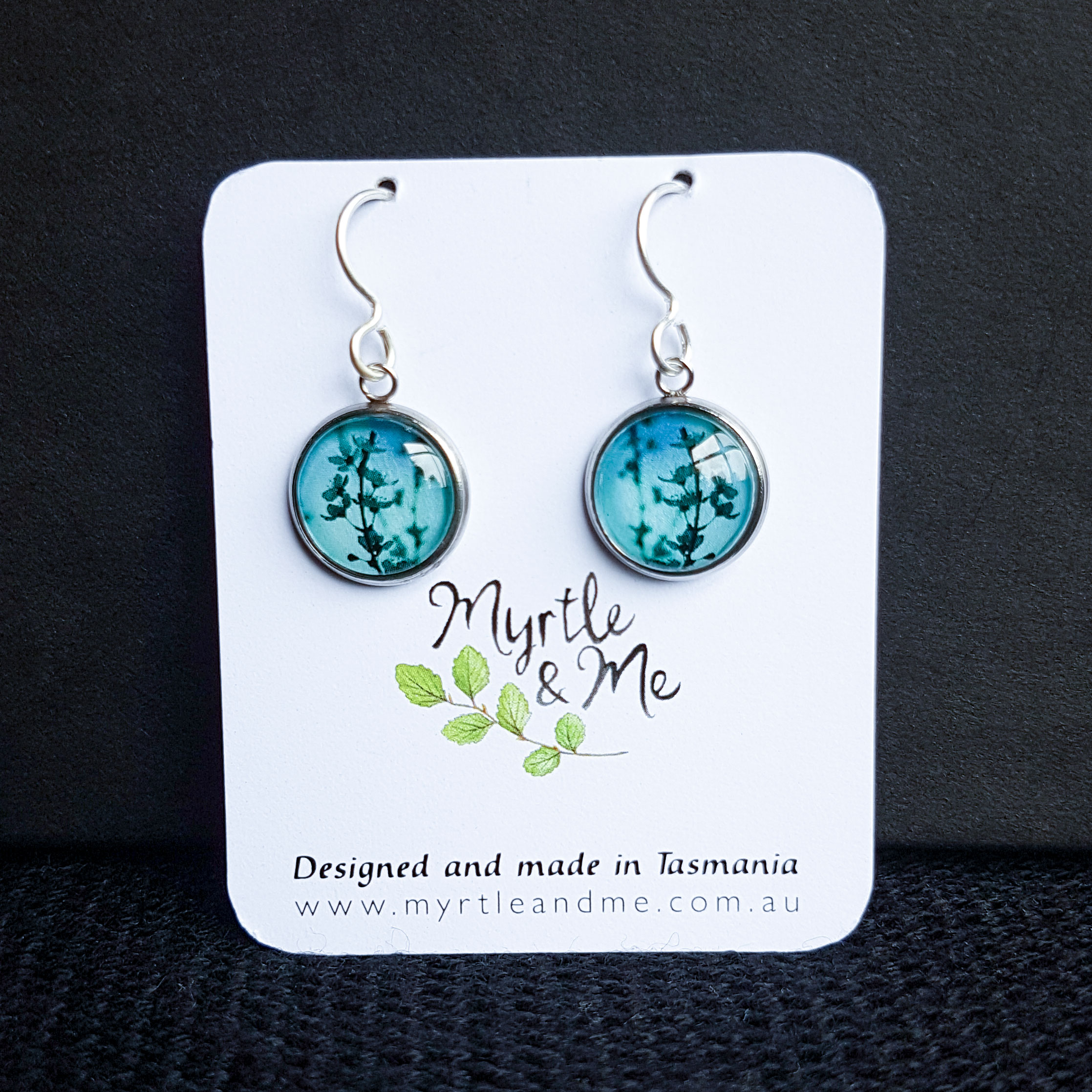 Blue Blossom - Drop Earrings