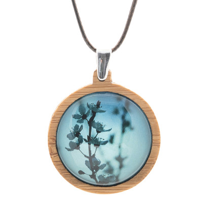 Blue Blossom Pendants - Bamboo