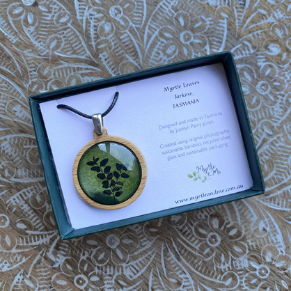 Myrtle Leaves Pendants - Bamboo