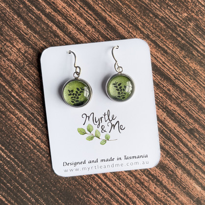 Myrtle Leaves - Drop Earrings