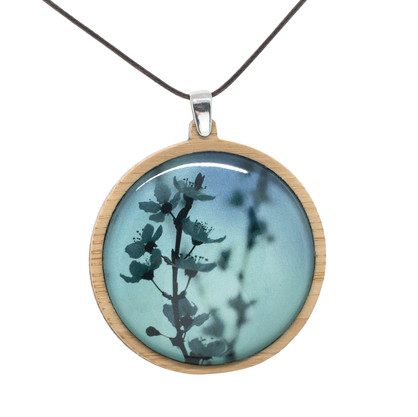 Blue Blossom Pendants - Bamboo