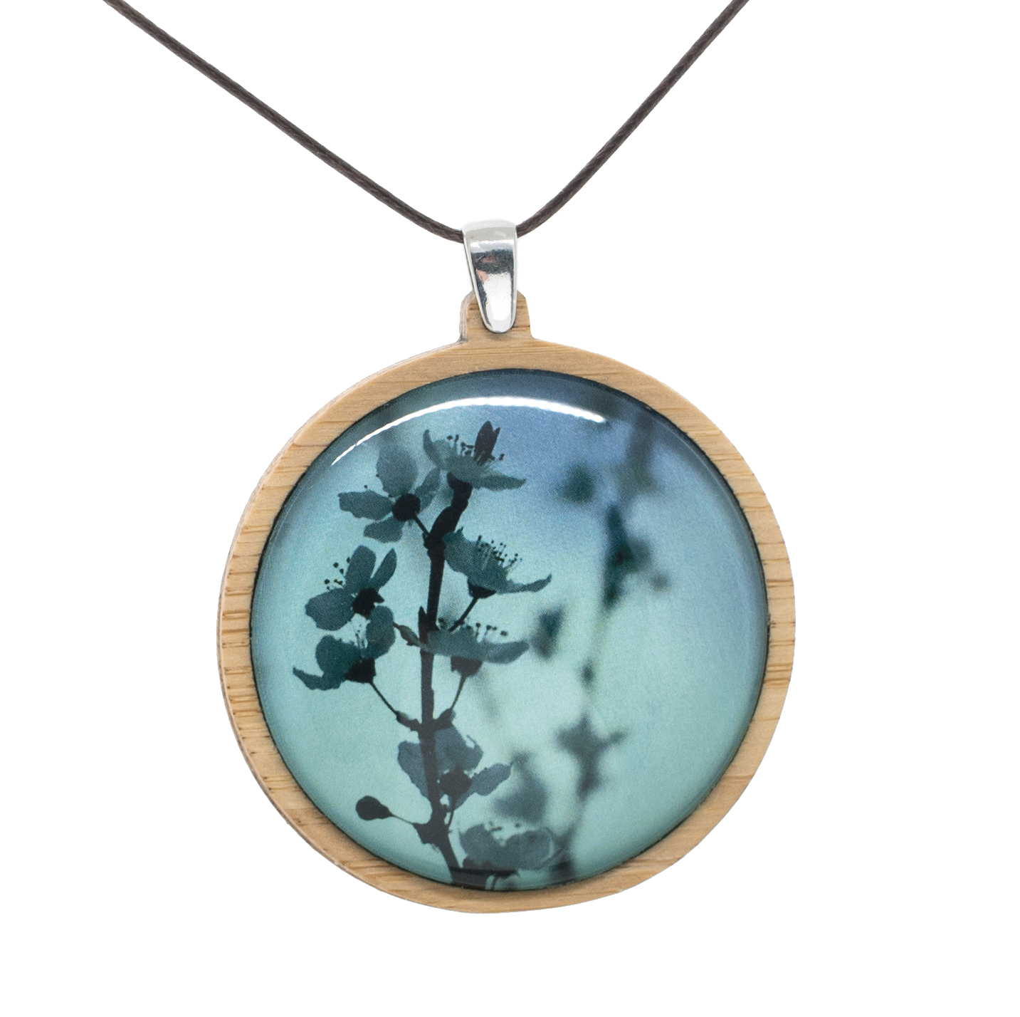 Blue Blossom Pendants - Bamboo