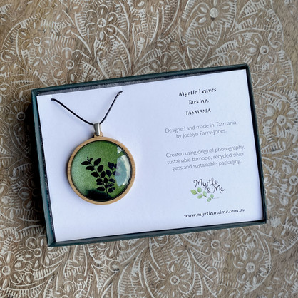Myrtle Leaves Pendants - Bamboo