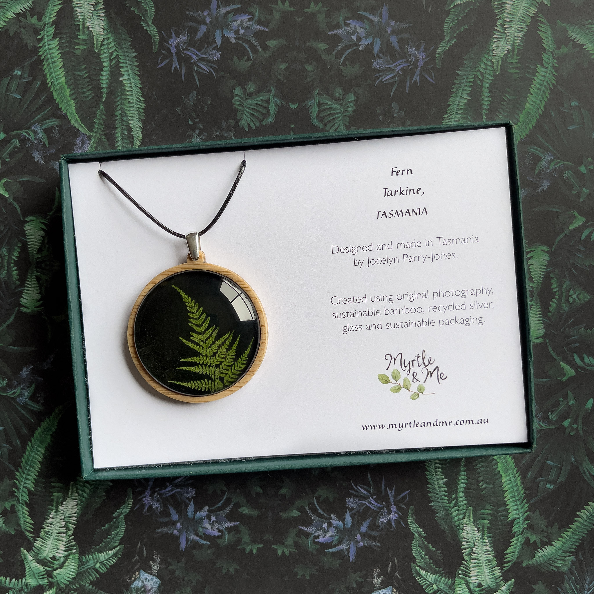 Fern Pendants - Bamboo - Green