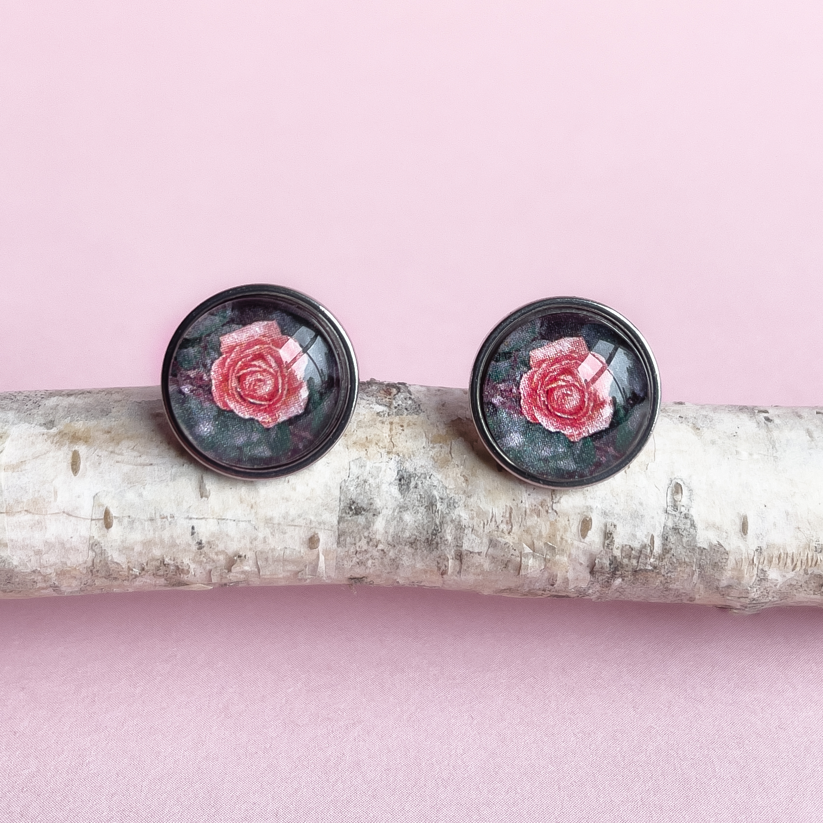 Rose - Stud Earrings