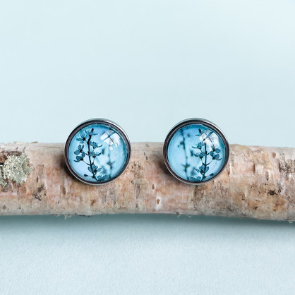 Blue Blossom - Stud Earrings