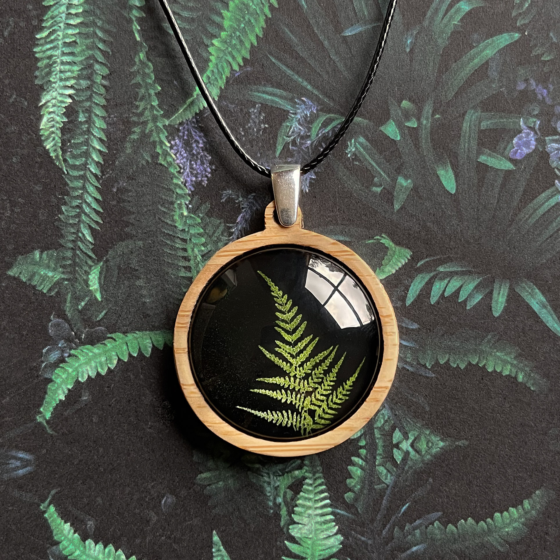 Fern Pendants - Bamboo - Green