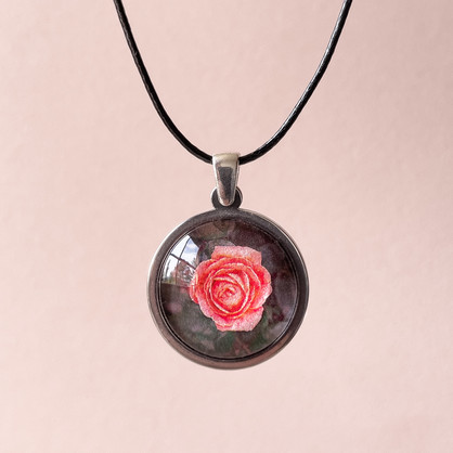 Rose Pendant - Stainless Steel
