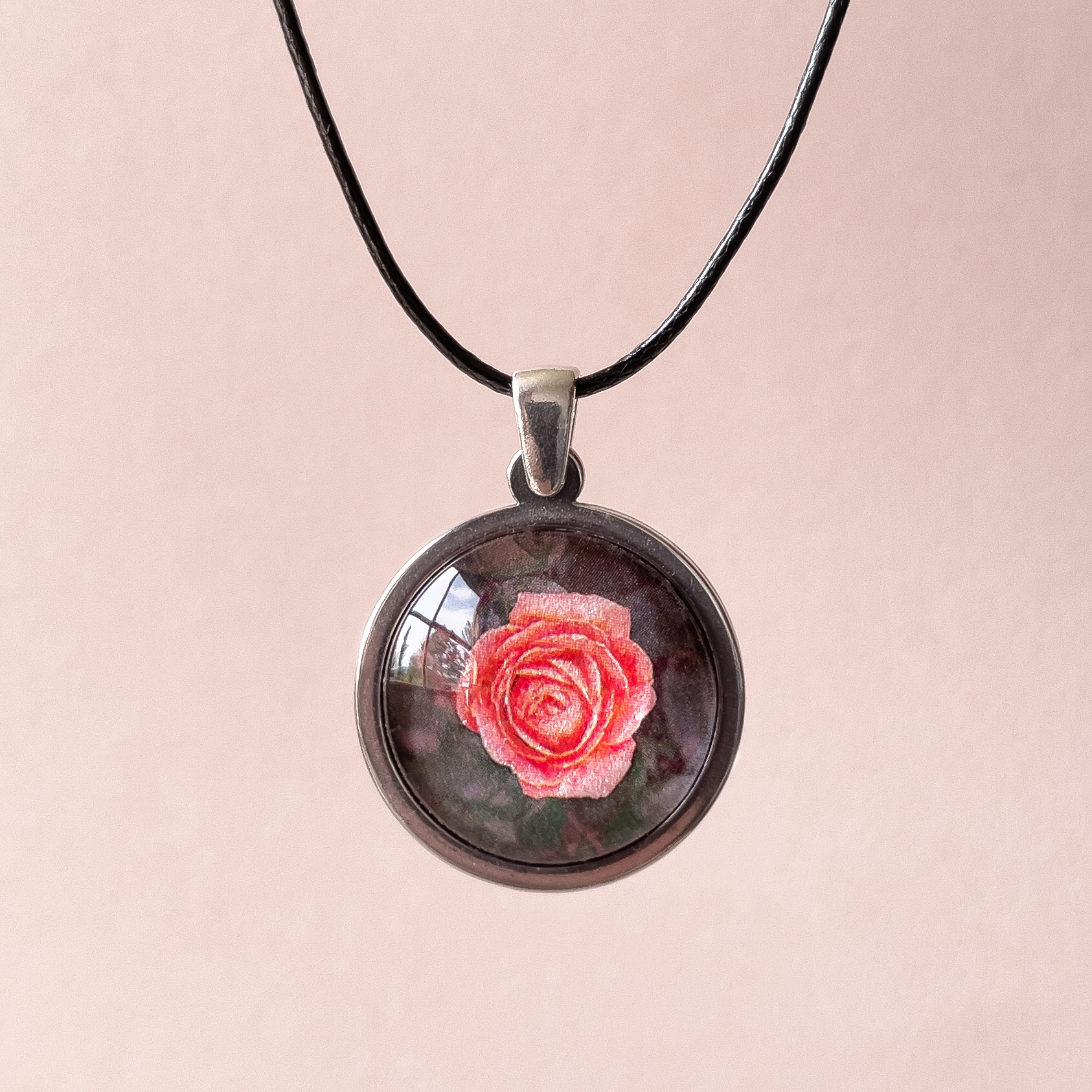 Rose Pendant - Stainless Steel