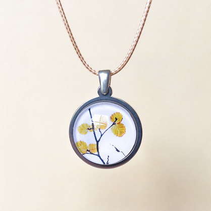 Deciduous Beech Pendant - Stainless Steel