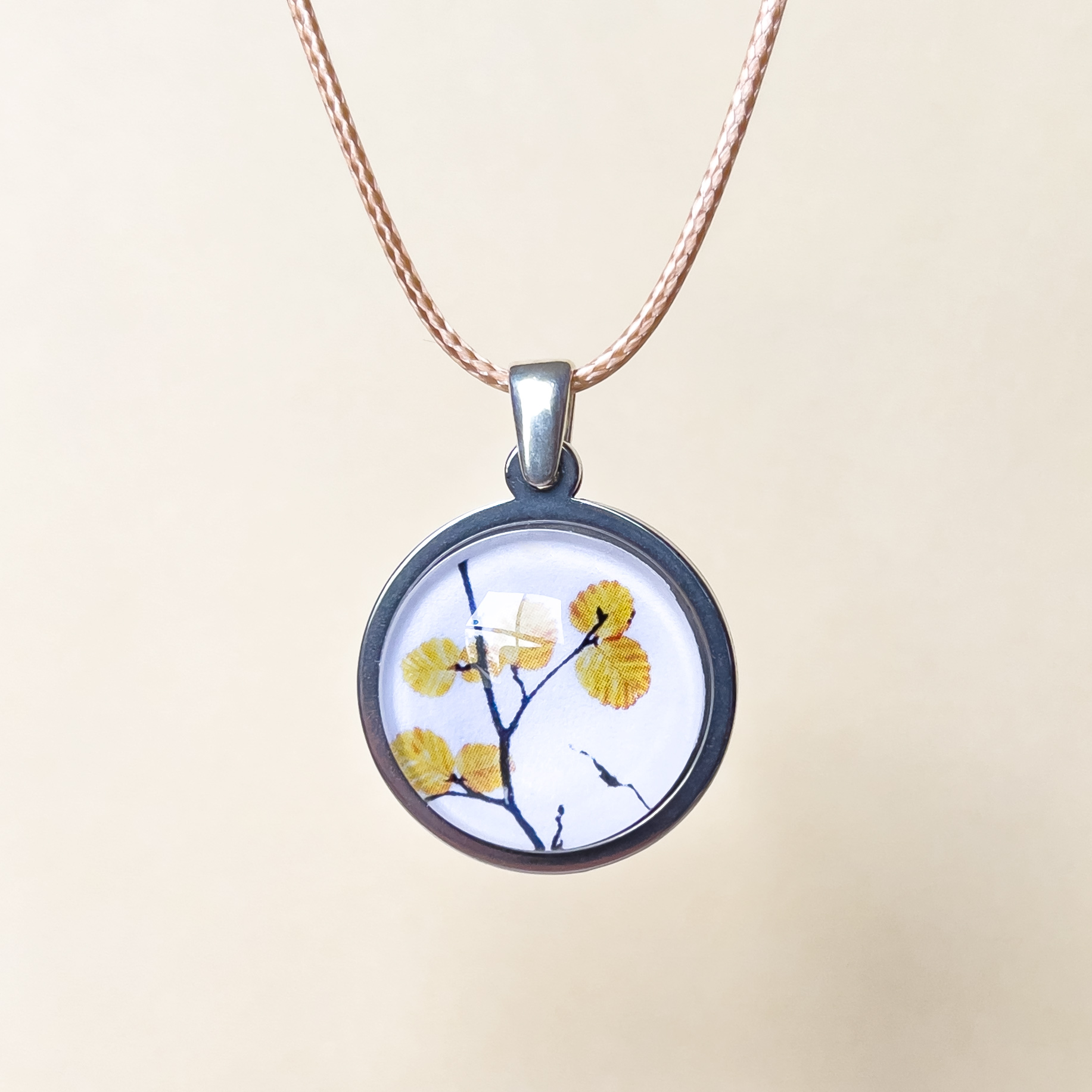 Deciduous Beech Pendant - Stainless Steel