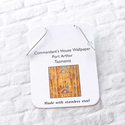 Wallpaper At Commandant's House - Drop Earrings