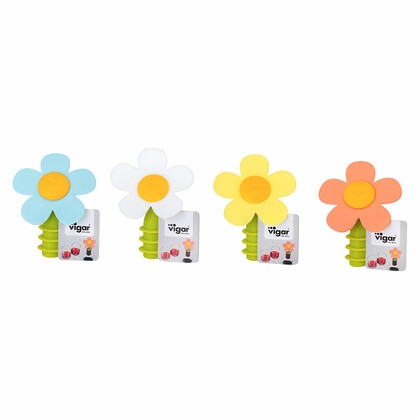 Flower Power Silicone Assorted Bottle Stopper_Display