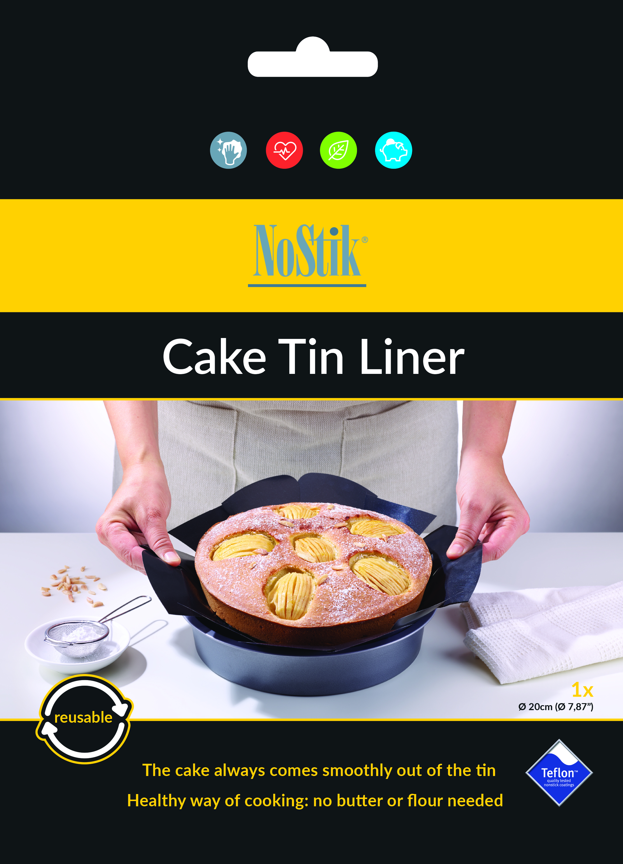Cake Tin Liner Round- 20cm